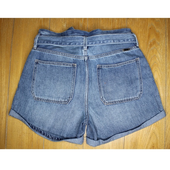 KanCan High Rise Belted Cuffed Shorts 6 28 - Picture 9 of 12